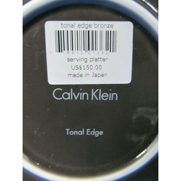 Calvin Klein Tonal Edge Bronze 14" Chop Plate Or Platter - Picture 4 of 8
